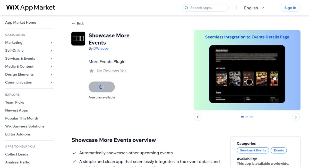 Showcase More Events cover