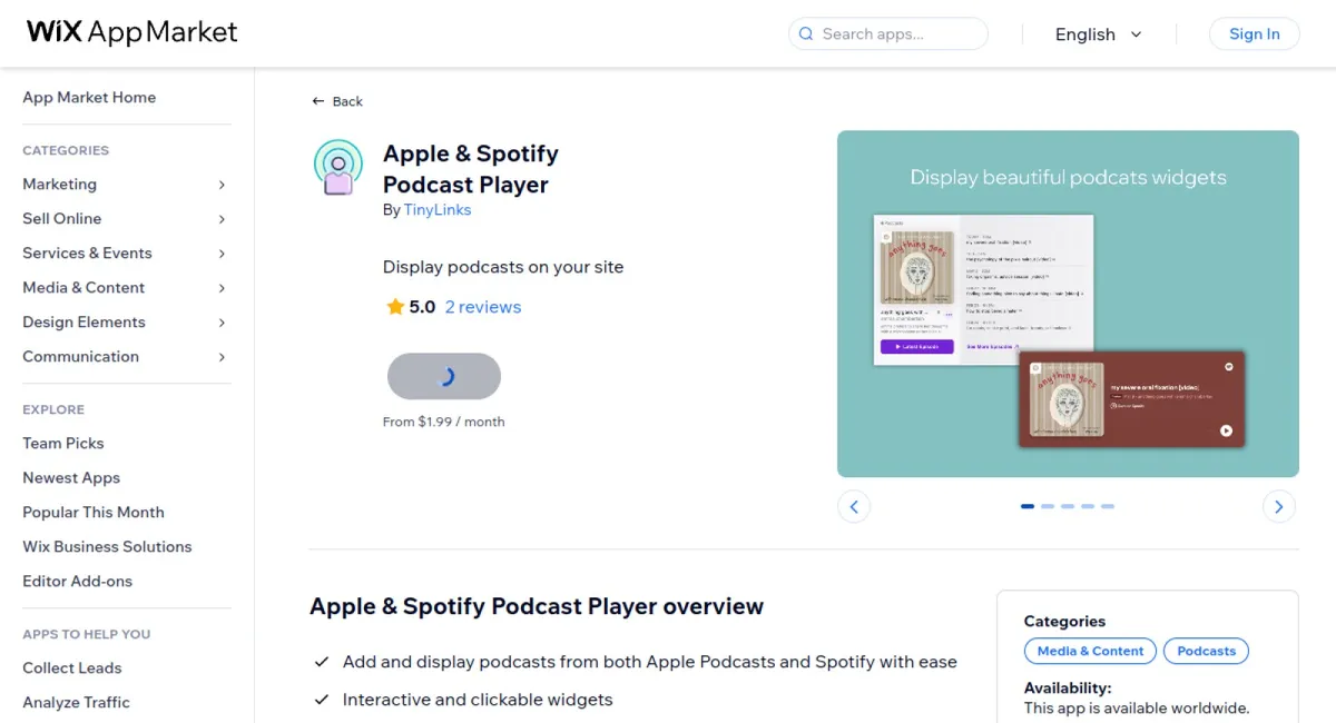 Apple &amp; Spotify Podcast Player cover