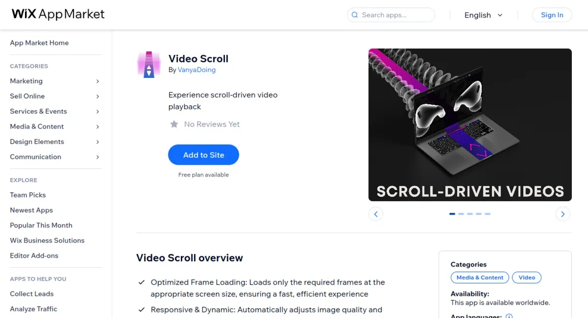 Video Scroll cover