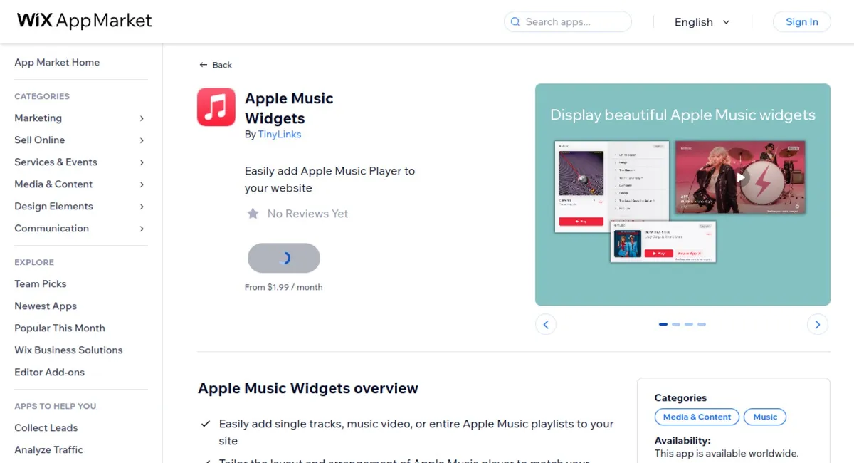 Apple Music Widgets cover