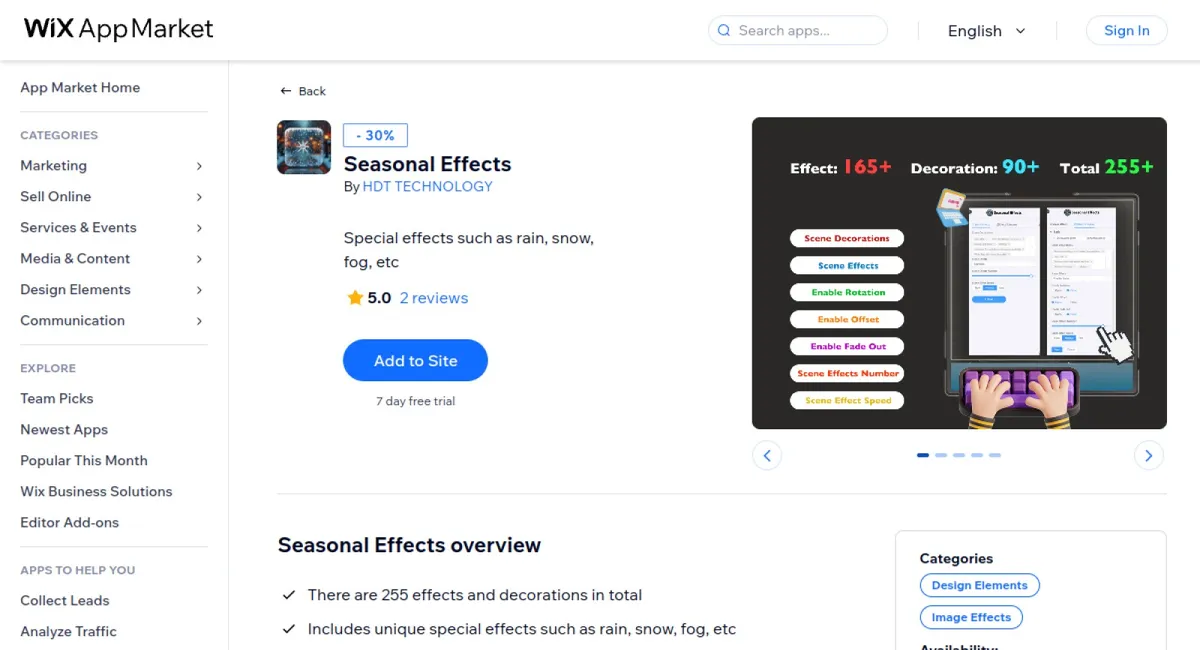 Season Effect 3D Animation cover