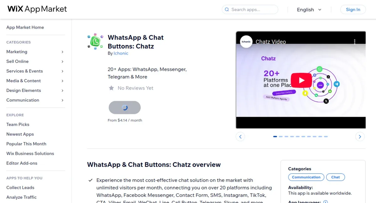 WhatsApp &amp; Chat Buttons: Chatz cover