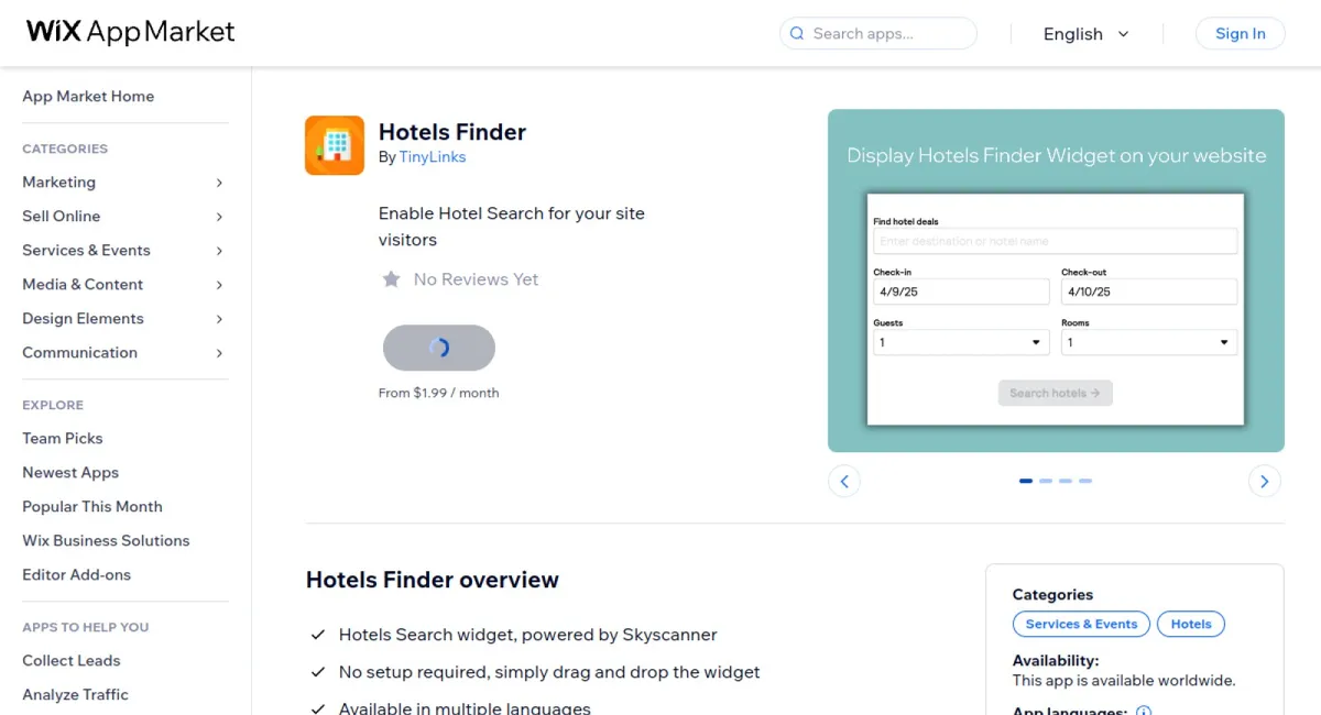 Hotels Finder cover