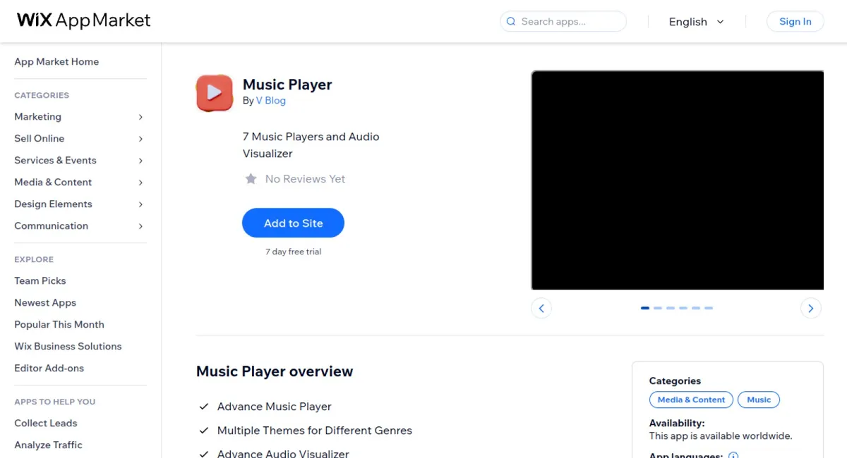 Music Player cover