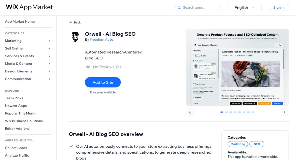 Orwell - AI Blog Generator cover