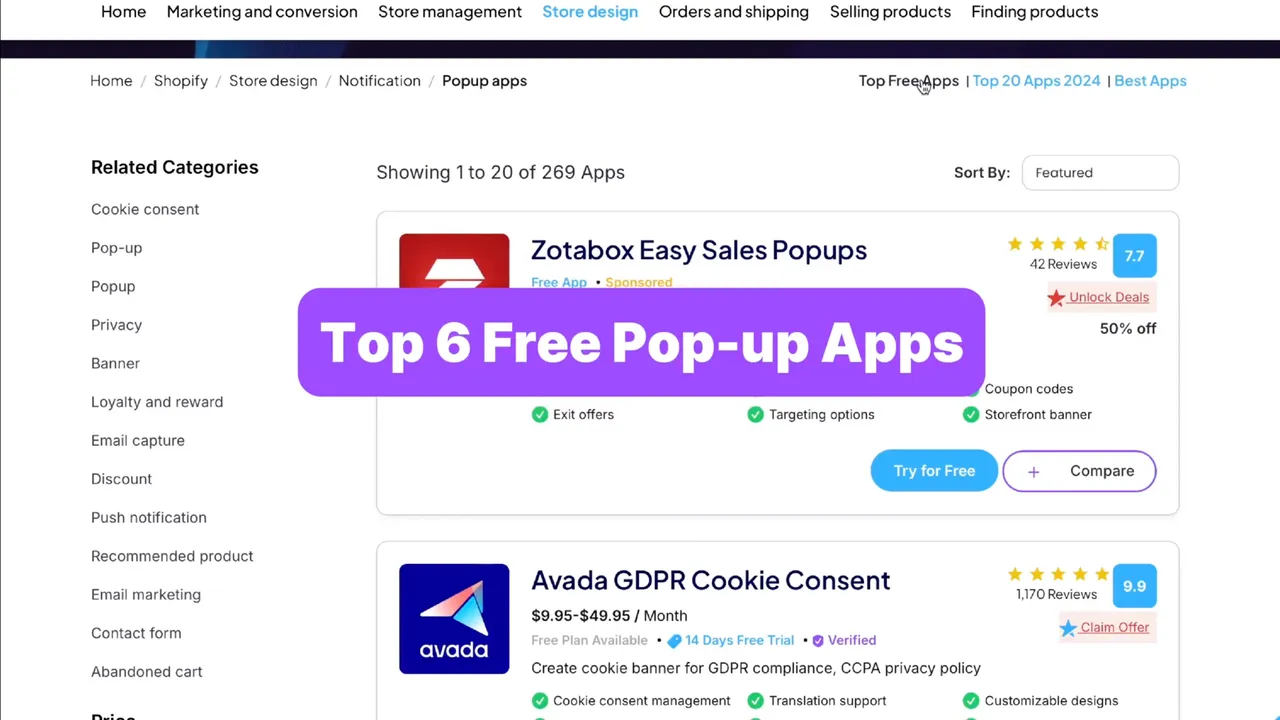 Discover the top 6 free pop-up apps for Shopify to enhance user experience, capture leads, and increase conversions. Find the perfect solution for your store today!