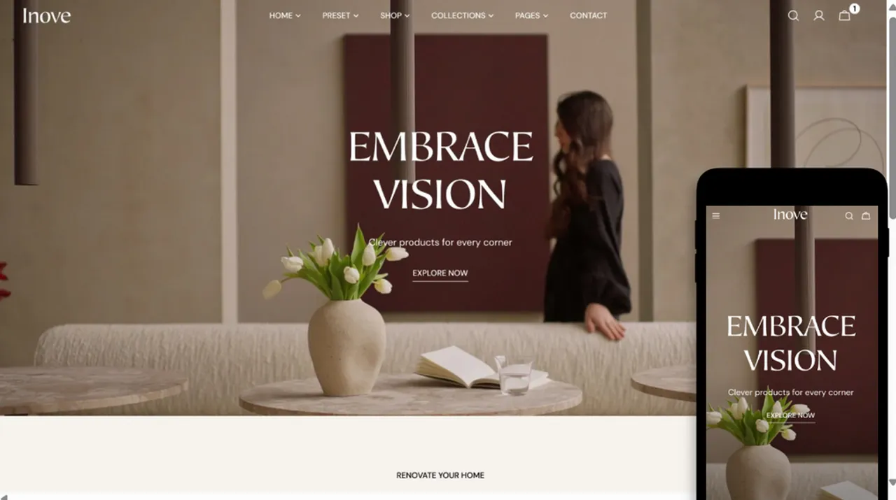 Focus on visuals and storytelling with Sleek’s responsive and fast-loading modern layout.