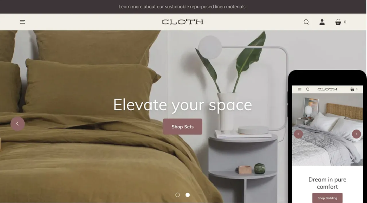 Startup’s modular sections provide flexibility for small brands offering handmade furniture and decor.