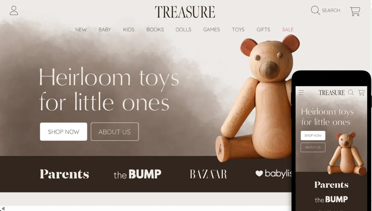 Emphasize handmade toys and premium collectibles with Honey’s soft and inviting layout.