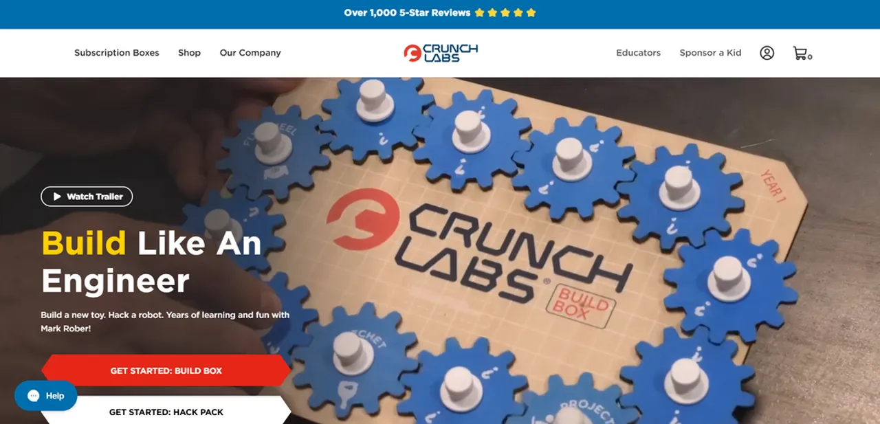 Founded by ex-NASA engineer Mark Rober, CrunchLabs scaled its subscription model using Shopify’s powerful integration tools.