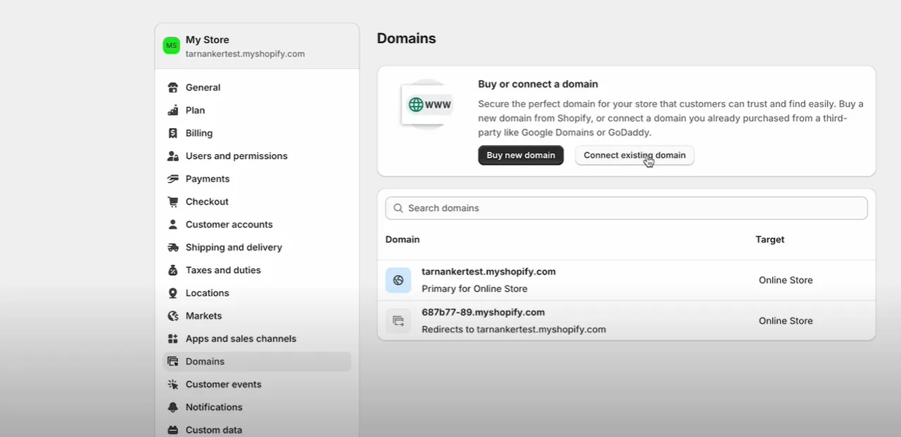 Follow this guide to connect your custom domain to Shopify. Whether purchased from Shopify or a third-party provider, we help you link your domain with ease.