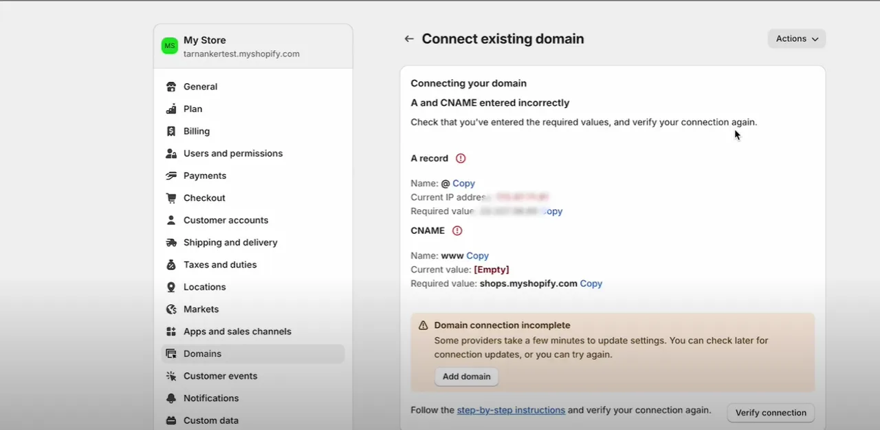 Ensure that your Shopify domain is correctly linked by verifying DNS settings. This step confirms that your customers will be directed to your store when using your custom URL.