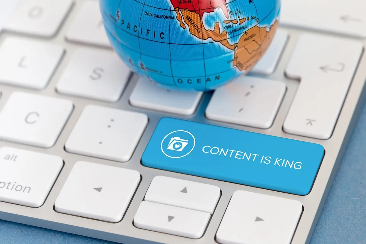 A visual reminder that "Content is King" in the digital marketing world, emphasizing the critical role blogging plays in SEO success.