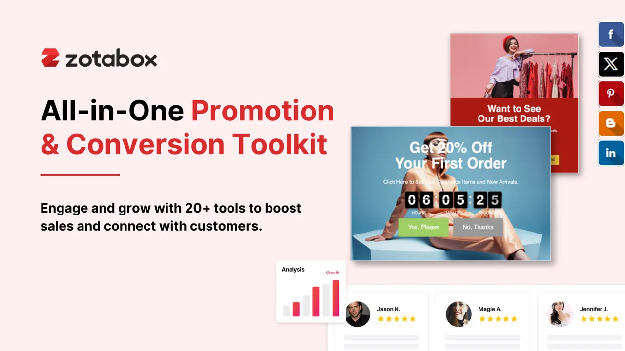 Amplify Impact of Easy Banner by Combining with Other Tools from Zotabox’s Promote & Convert 20+