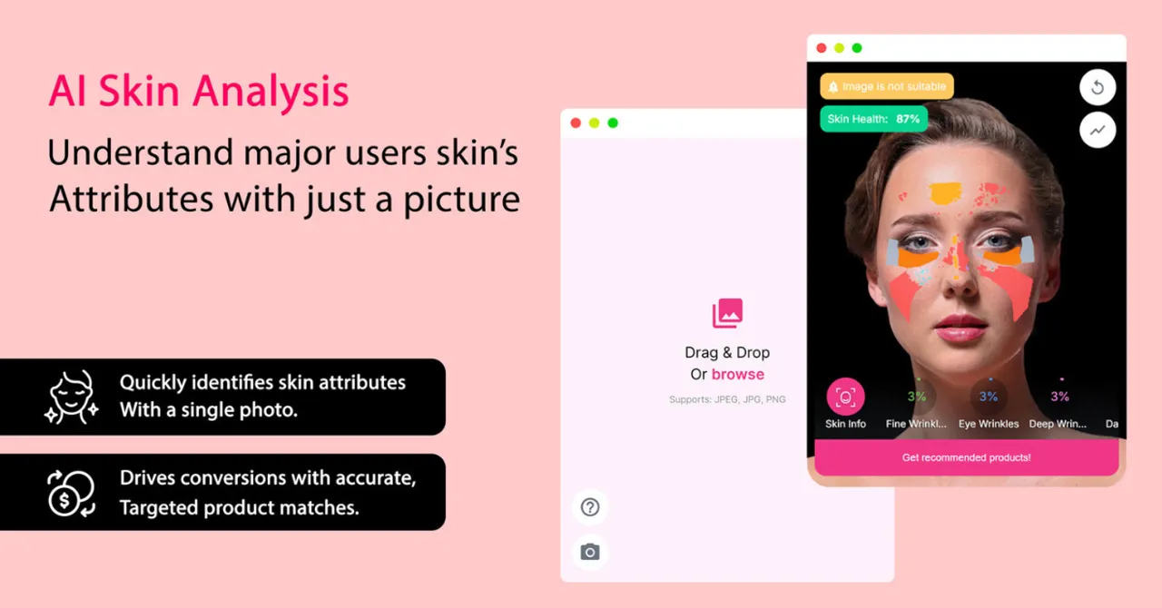 AI-powered skin analysis helps beauty stores offer personalized product suggestions based on face age—perfect for boosting end-of-summer sales.