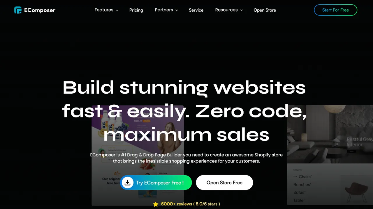 EComposer makes it easy to design high-converting Shopify pages with drag-and-drop tools, no coding needed, just fast, beautiful results for online growth.