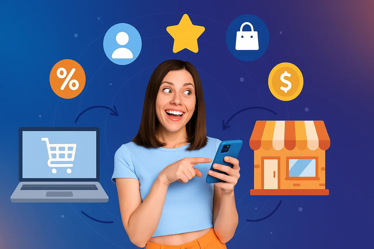 Joy Loyalty app interface displayed on a Shopify POS screen, highlighting tools to manage customer rewards and boost in-store loyalty.