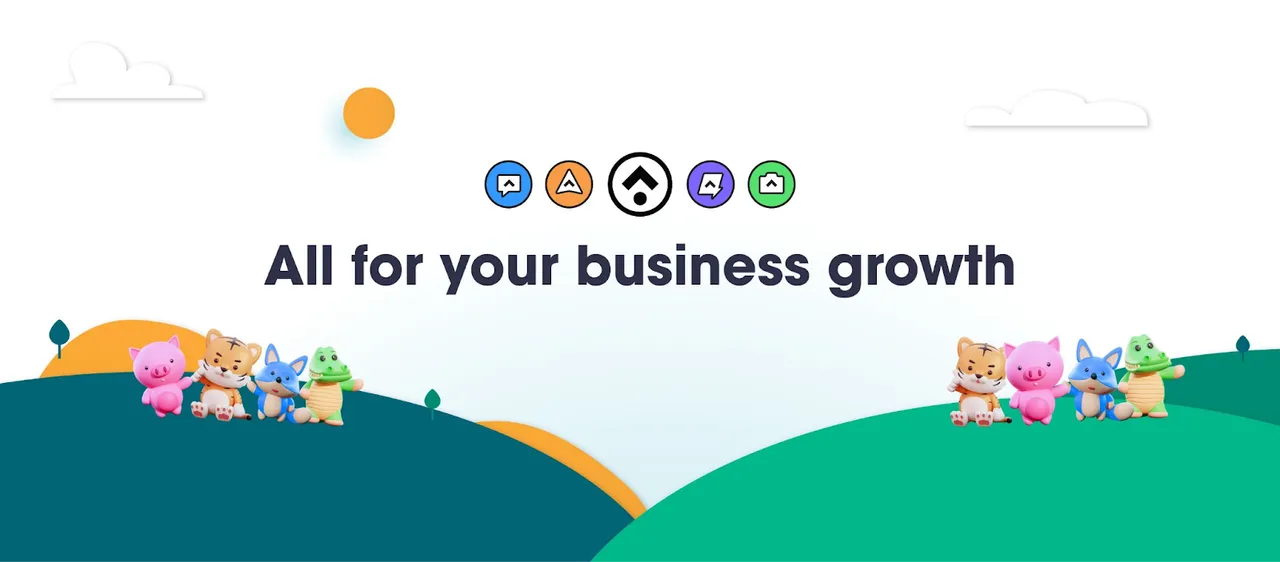 Playful animal mascots represent NestScale commitment to Shopify merchant success.
