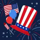 3D Season Effects: 4th of July logo