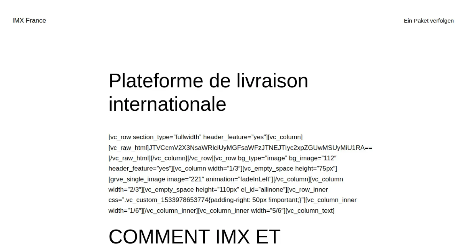 IMX DISTRIBUTION GROUP