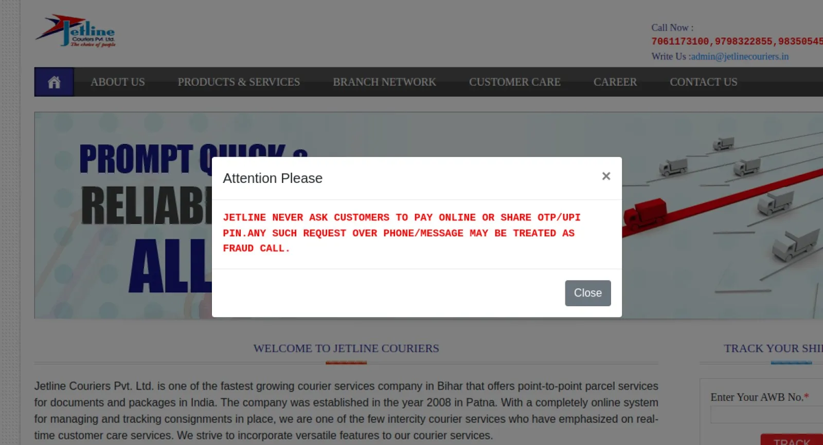 Jetline Couriers Pvt. Ltd
