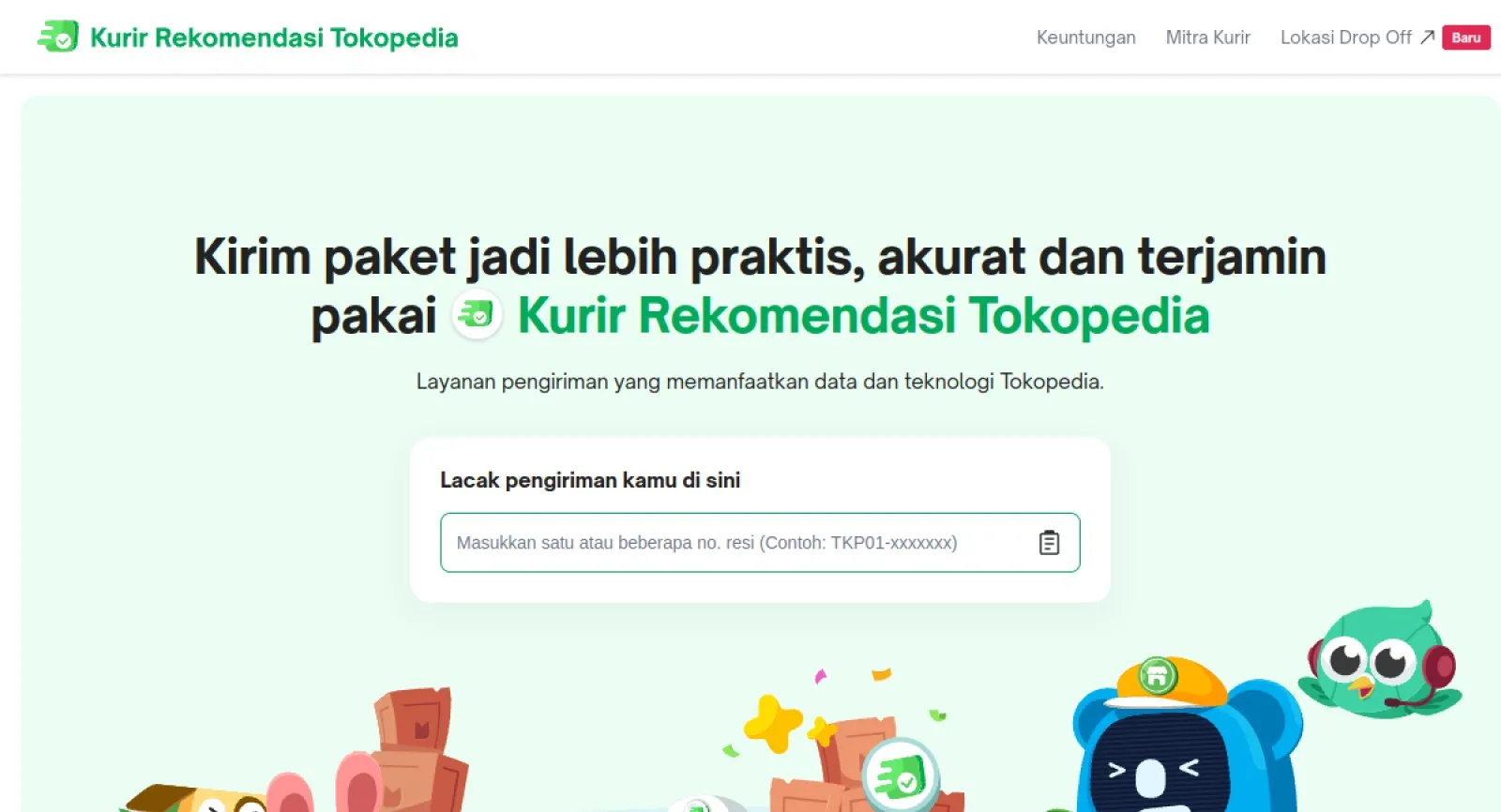 Kurir Rekomendasi (Tokopedia)