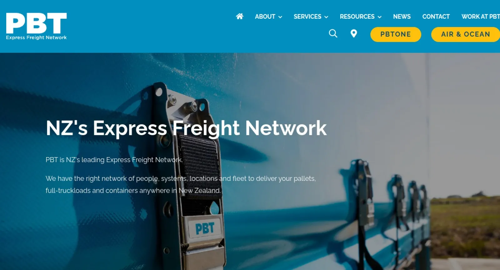 PBT Express Freight Network