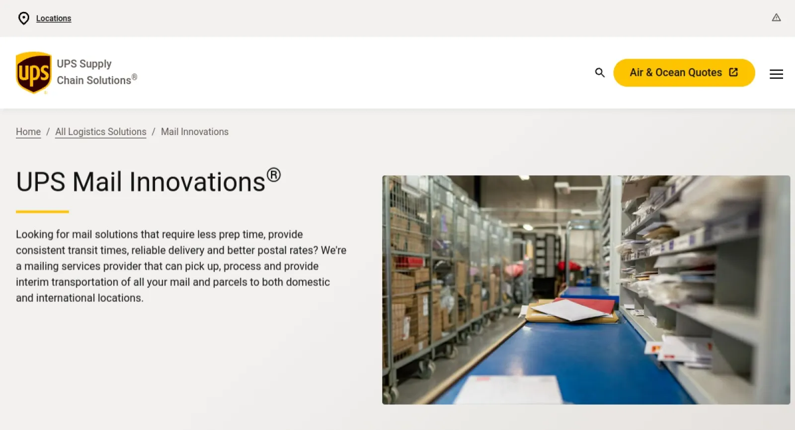 UPS Mail Innovations