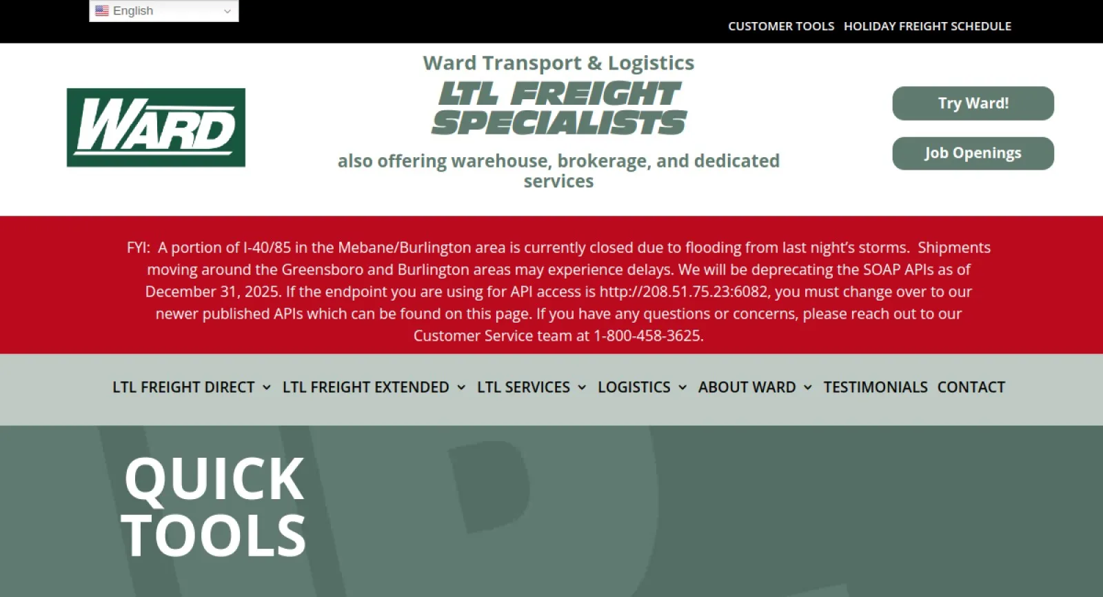 Ward Transport & Logistics Corp