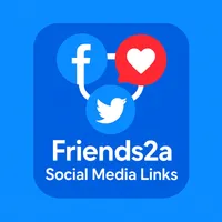 Friends2a Social Media Links logo