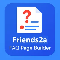 Friends2a FAQ Page Builder logo