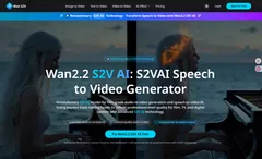 Wan2.2 S2V AI: S2VAI Speech to Vide