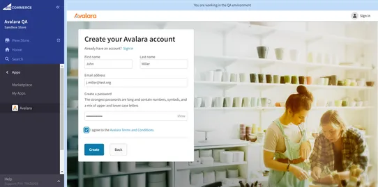 Avalara AvaTax screenshot