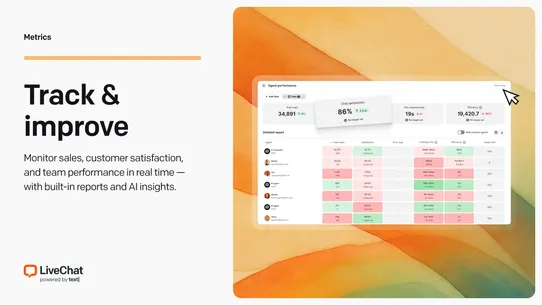 LiveChat — AI-powered live chat & customer support screenshot