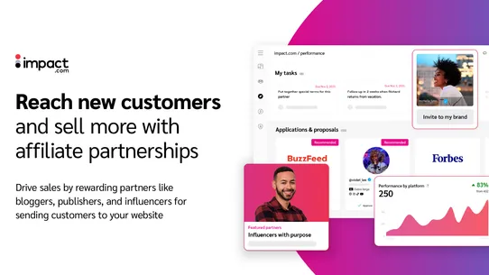 impact.com Affiliate Marketing screenshot