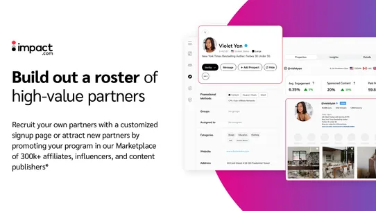 impact.com Affiliate Marketing screenshot