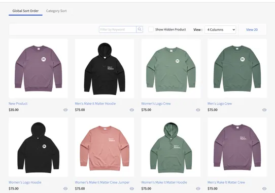 Product Merchandiser screenshot