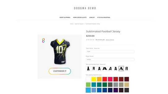 Doogma Product Customization, Personalization & Bundling screenshot