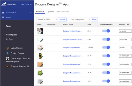 Doogma Product Customization, Personalization & Bundling screenshot