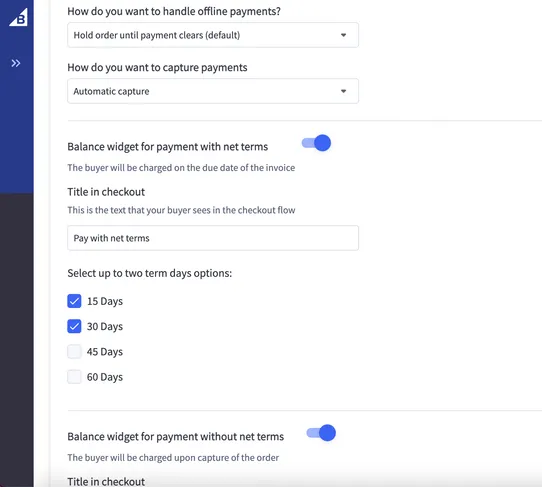 Balance B2B Payments screenshot