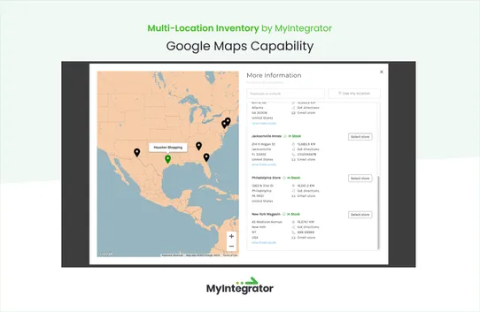 Multi-Location Inventory / Click and Collect (BOPIS) by MyIntegrator screenshot