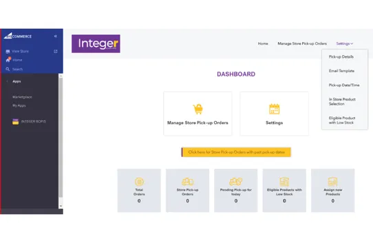 Integer Buy Online Pick-up in Store screenshot