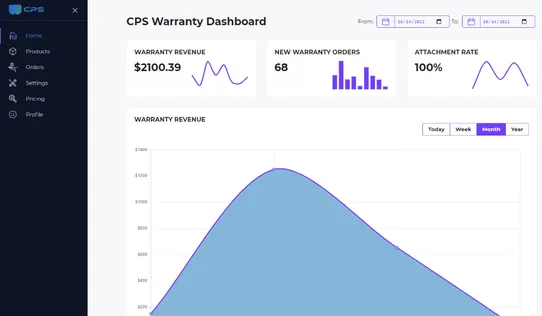 CPS Extended Warranty Upsell screenshot