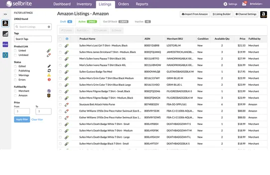 Sellbrite screenshot