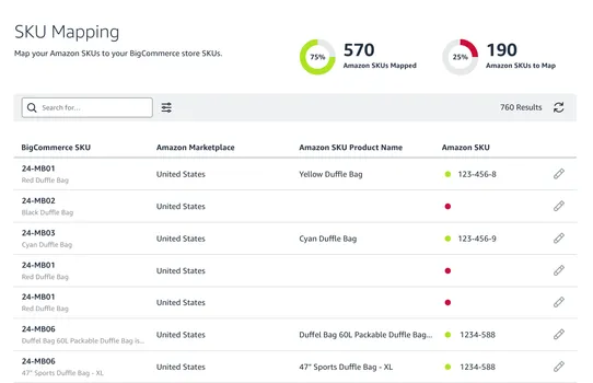 Amazon Multi-Channel Fulfillment screenshot