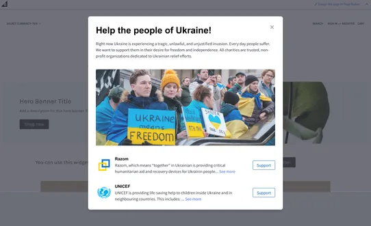 Stand With Ukraine screenshot