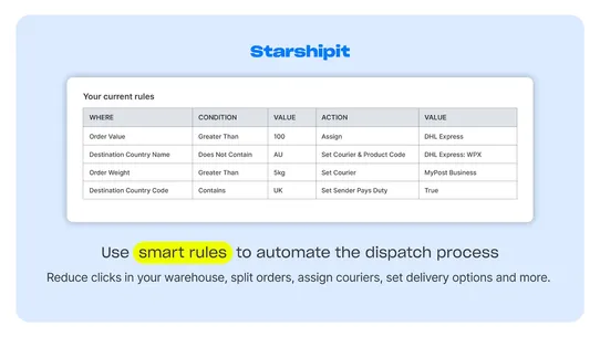 Starshipit screenshot