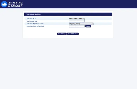 Tax Connector for Advanced Shipping Manager screenshot