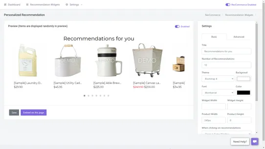 RecCommerce screenshot