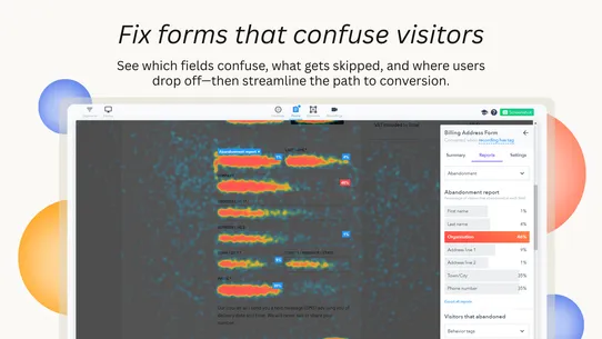 Lucky Orange Heatmaps and Session Recordings screenshot